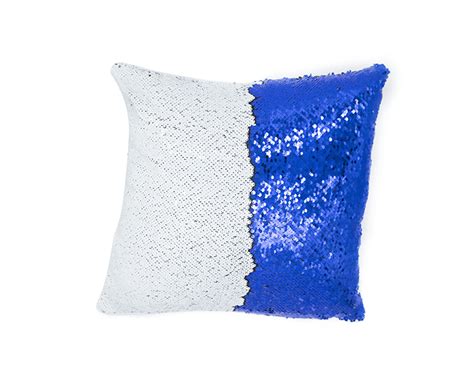 Sublimation Square Flip Magic Sequin Pillow Cover （blue） Sublimation