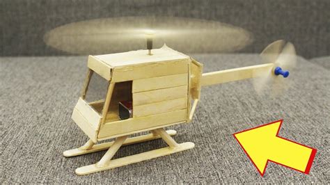 How To Make A Helicopter With Popsicle Sticks And Motor Diy Craft