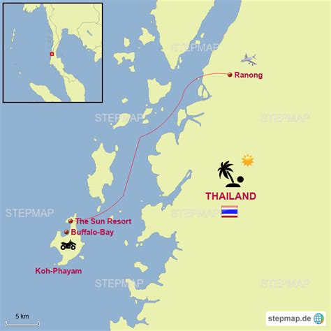Stepmap Thailand Koh Phayam Landkarte Für Thailand