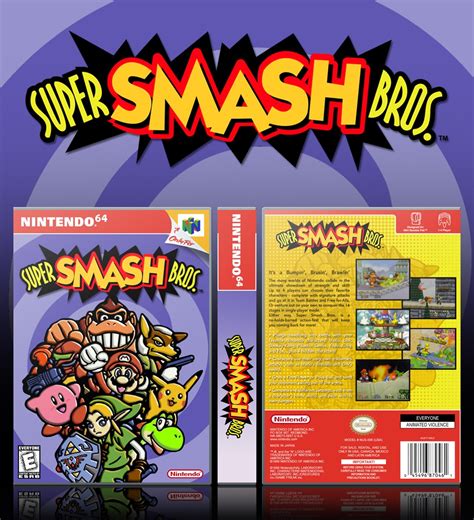 Super Smash Bros Nintendo 64 Box Art Cover By Solid Romi