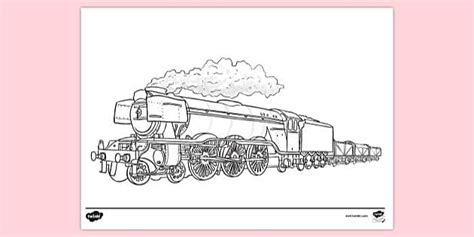 Free Steam Train Colouring Sheet Colouring Sheets