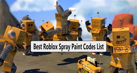 Roblox Spray Paint Codes For Mar 2021 20 Working Codes