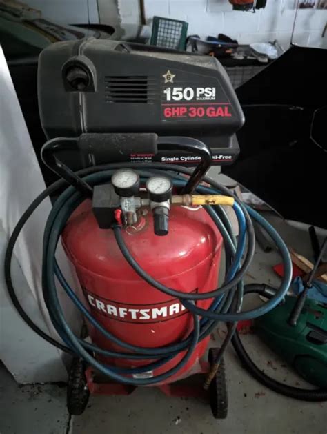 Craftsman 30 Gallon 6 Hp 150 Psi Air Compressor Lightly Used Made In