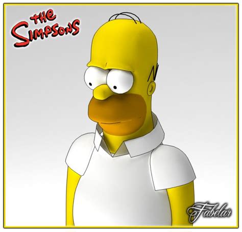 Homer Simpson 3d Model Cgtrader