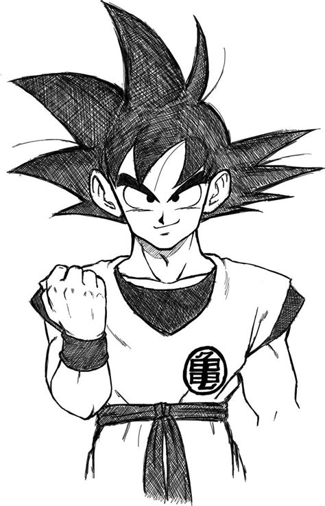Mrmutenroshi Dragon Ball Z Goku Drawing Easy Drawing Is Easy Goku