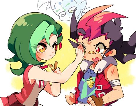 Kotori Mizuki And Yuma Tsukumo ⭐️ Yugioh Zexal Anime Yu Gi Oh Zexal