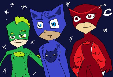 Pj Masks Fanfic Night Time Is The Right Time P2 By Kirakirarose On