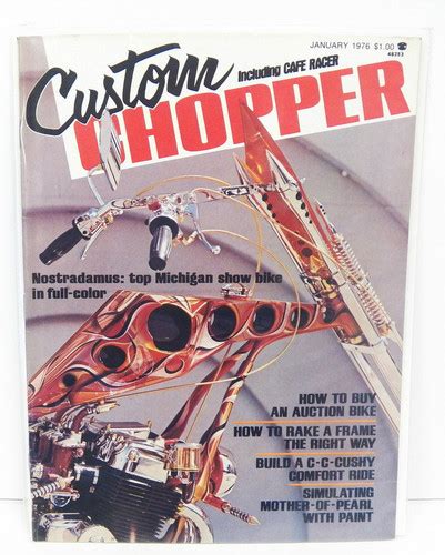Custom Chopper Including Cafe Racer Magazine January 1976 Bingos