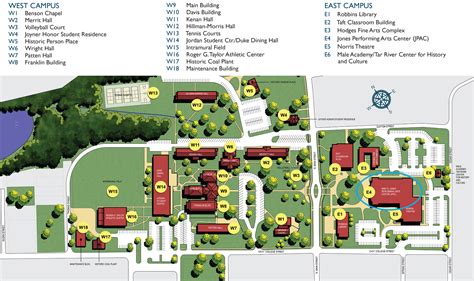 Duke University Campus Map Printable United States Map