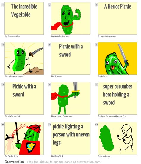 The Incredible Vegetable Drawception