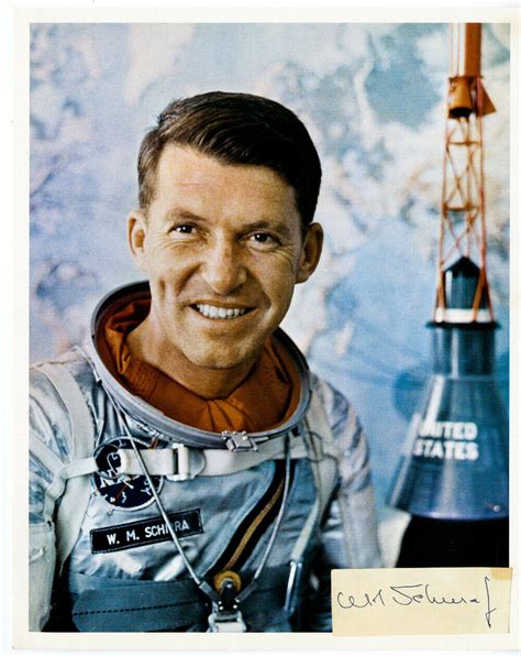 US Space Picture Autograph Wally Schirra Astronaut Signed United States Stamp HipStamp