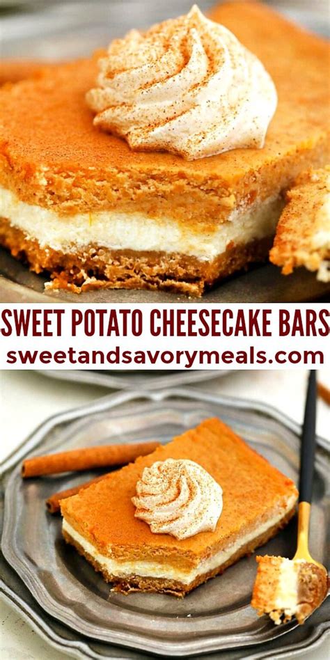 Sweet Potato Cheesecake Bars Video Recipe Sweet Potato Cheesecake