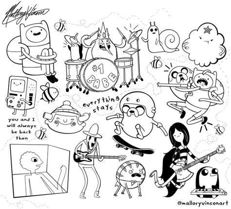 Adventure Time Flash Tattoo Sheet By Malloryvinsonart Adventure Time