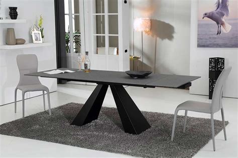 Modern Concrete Glass Extendable Dining Table Vg911 Modern Dining