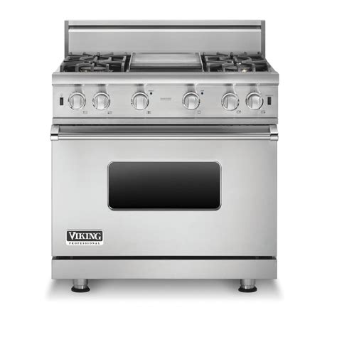 Viking Professional 5 Series 36 Inch 4 Burner Propane Gas Range With