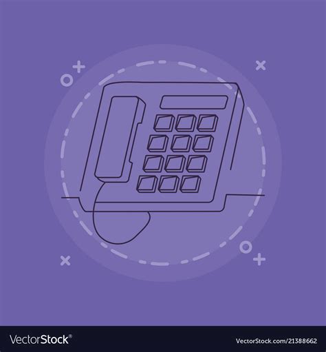 Office Phone Icon Royalty Free Vector Image Vectorstock