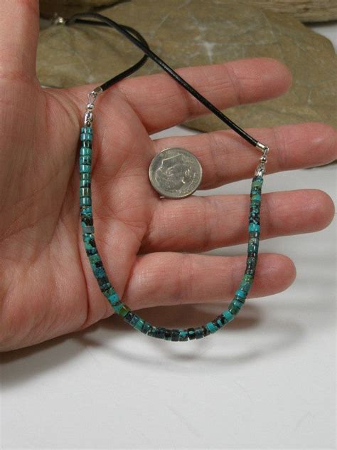 Mens Necklace Turquoise Necklace Leather By Stoneweardesigns Mens