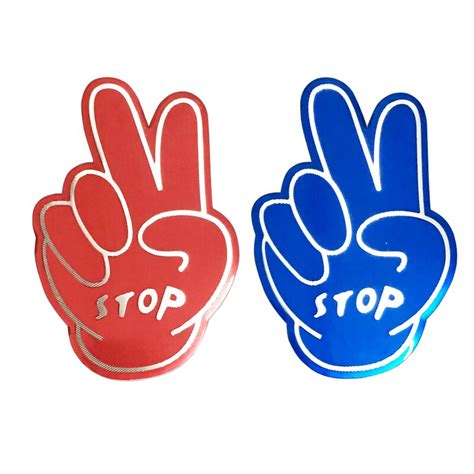 1x Victory Peace Hand V Sign Funny Car Window Bumper Jdm Vinyl Decal