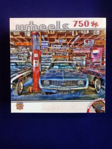 Wheels First Love 750 Pc Jigsaw Puzzle Hot Rod Muscle Car Garage Museum