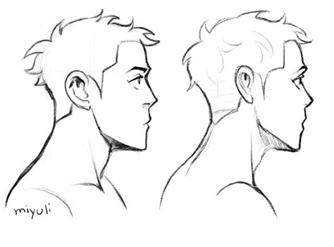View 11 Anime Male Side Profile Drawing Reference - sizepicinterestkw