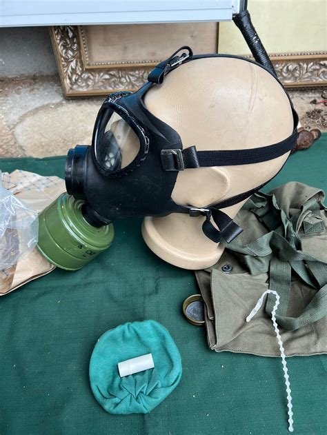 Military Gas Maskarmy Gas Maskblack Rubber Maskscary Etsy