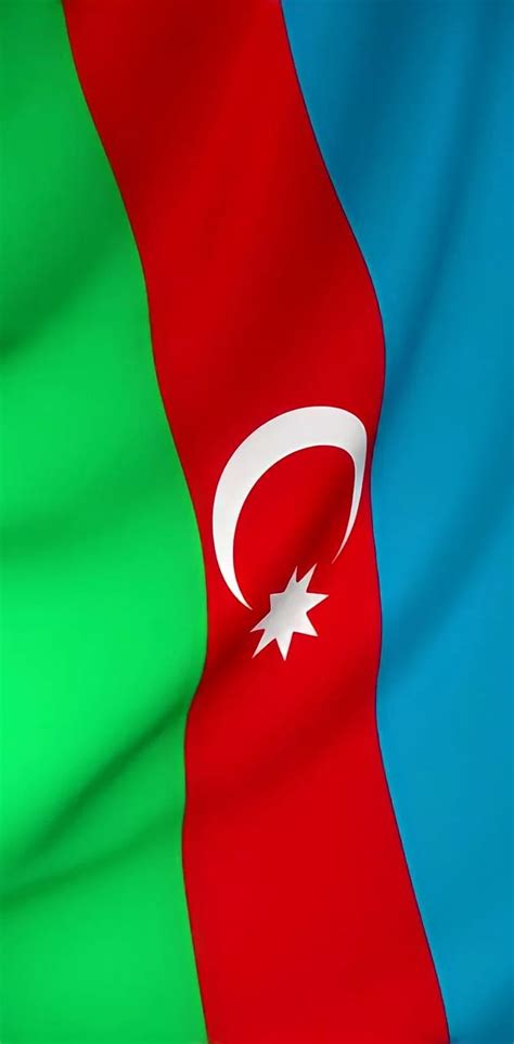 Drapeau azerbaïdjanais Azərbaycan bayrağı divar kağızı Ay ulduzlu üç