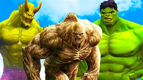 The Incredible Hulk Vs Abomination Vs Ultimate Green Goblin The Hulk Vs Monsters Youtube