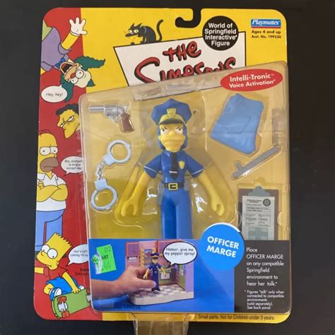 The Simpsons Officer Marge Series 7 Playmates World Of Springfield Action Figure 1500 Picclick