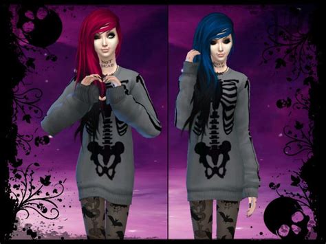Perfect For The Emo Scene Goth And Alternative Sims Found In Tsr