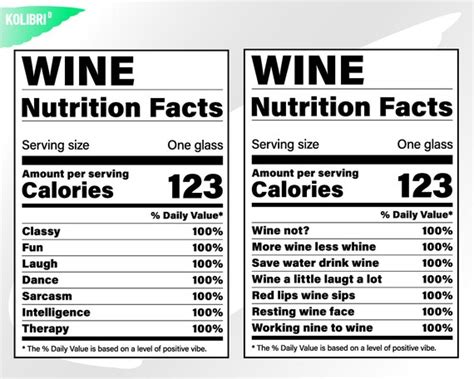 Wine Svg Nutrition Facts Svg Nutrition Svg Wine Facts Etsy Australia