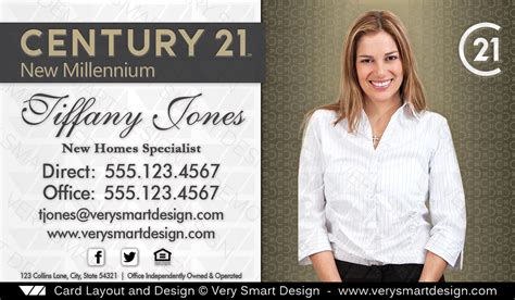 Construction business cards custom business cards floor remodel small house remodel home repair interior designer business card renovations old houses home maintenance. New Logo Century 21 Real Estate Agent Business Cards for C21 Agents 2E Gold and White