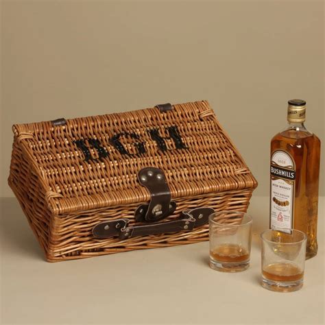 Personalised Whisky Hamper With Four Glasses By The Colourful Garden ...