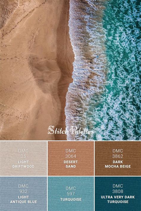 Color Palette For Embroidery With Thread Codes For The The Following Floss Colors Dark Mocha