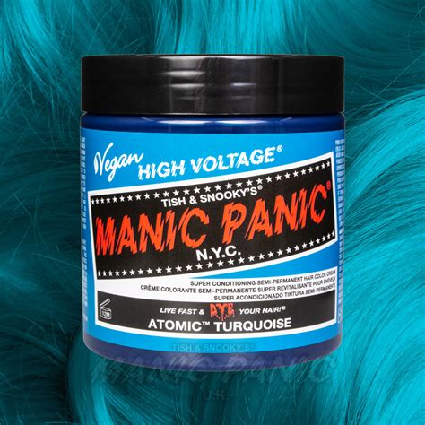 Atomic Turquoise High Voltage Classic Hair Dye 237ml Manic Panic Uk
