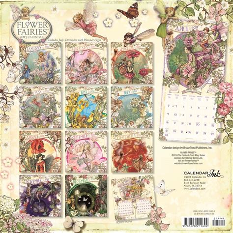 Flower Fairies 2024 Calendar Printable Word Searches