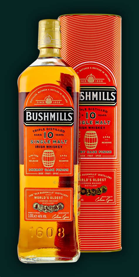Bushmills 10 Years Single Malt Whiskey Sherry Cask Finish 10 Liter 45