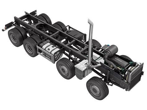 3ds Max Truck Chassis 8x4