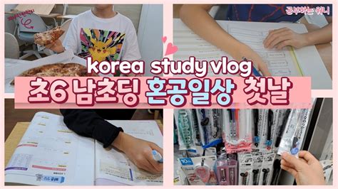 11년생 남초딩의 공부일상 브이로그 And Korea Student Study Vlog And 혼공습관길들이기 Youtube