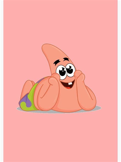 Patrick Star Cute Meme Sticker Spiral Notebook By Grace Cop Redbubble