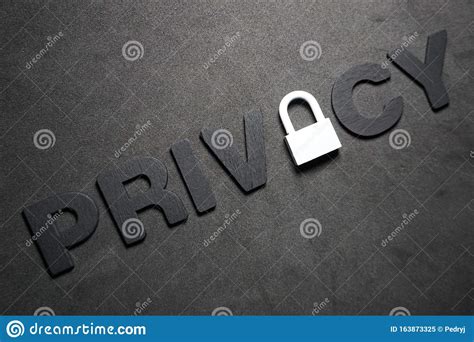 Privacy Stock Image Image Of Creative Text Icon Background 163873325