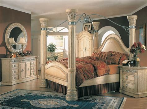 We already own an entire bedroom set from ashley furniture that we like very much, so we have no concerns about the quality of the furniture. Margaret King Poster Canopy Bed 5 Piece Bedroom Set ...