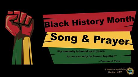 Song And Prayer For Black History Month Youtube