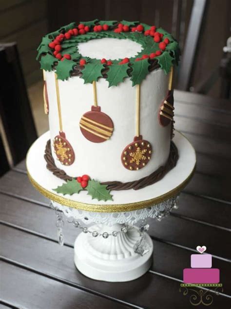 Easy Christmas Cake Decorating Tutorial Decorated Treats