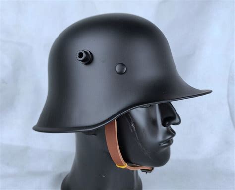 Wwi Ww1 German M16 M1916 Stahlhelm Steel Combat Helmet M 1916 Black Ebay