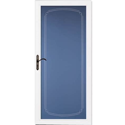 Pella Select White Full View Aluminum Storm Door Common 36 In X 81 In