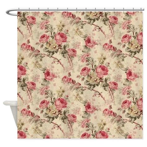 Vintage Flowers Shower Curtain By Cheriverymery In 2020 Vintage