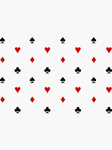 Spade Club Diamond Heart Sticker By Etceterawork Redbubble