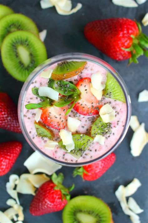 Easy Strawberry Kiwi Smoothie Delightful E Made