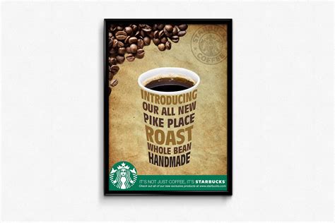 Concept Design Starbucks Coffee Poster On Behance