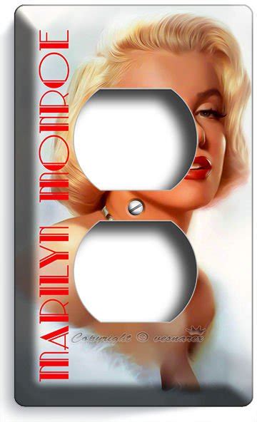 Marilyn Monroe Sexy Retro Actress Duplex Outlet Wall Plate Room Home